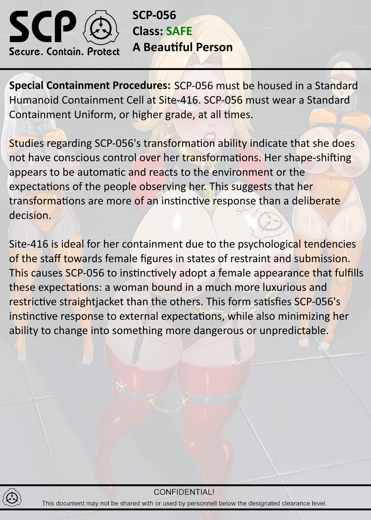 SCP-056 A Beutiful Person page 8 full