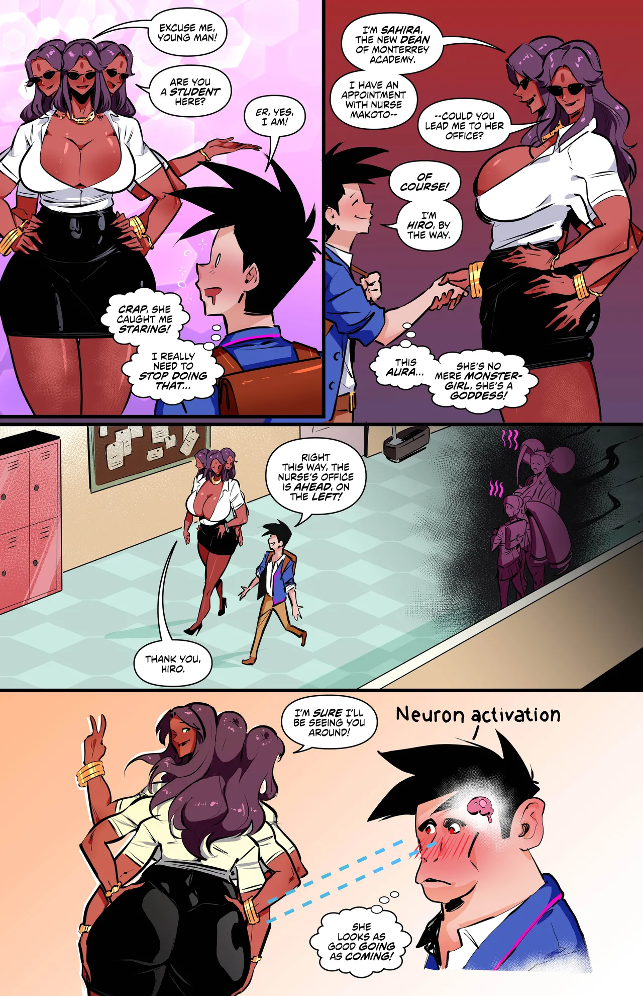 Monster Girl Academy #32 page 4 full