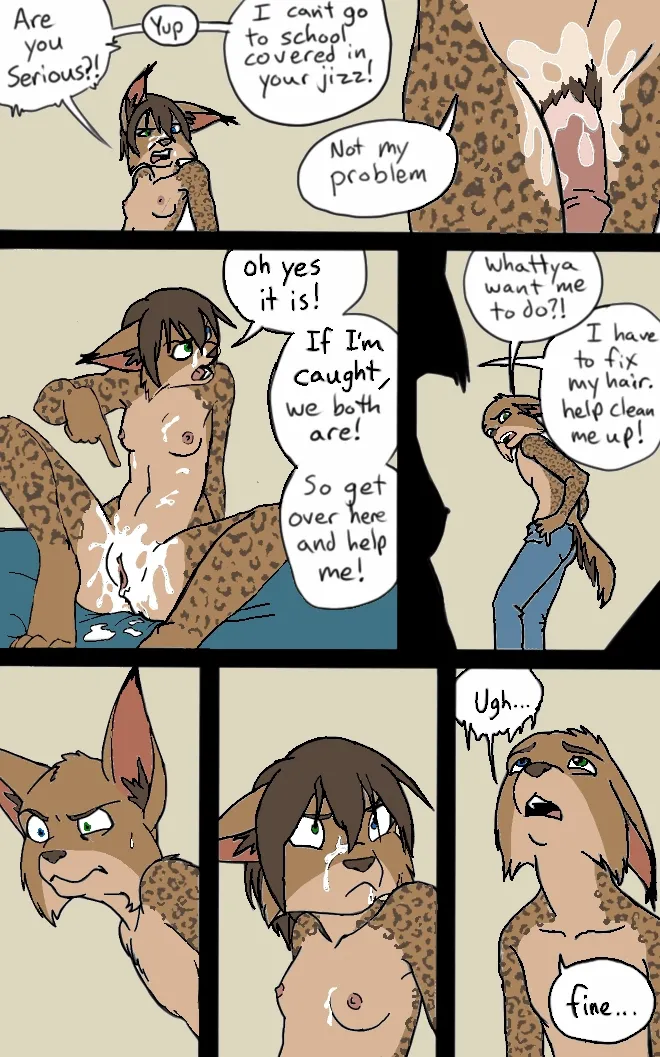black kitten - Mornings -color page 3 full