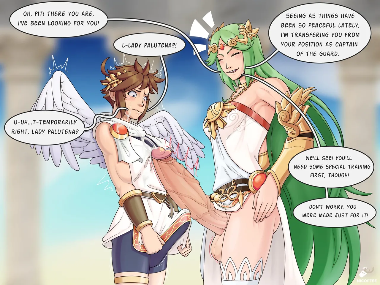 Palutena and Pit Skyworld Repopulaiton Parts 1-3 page 1 full