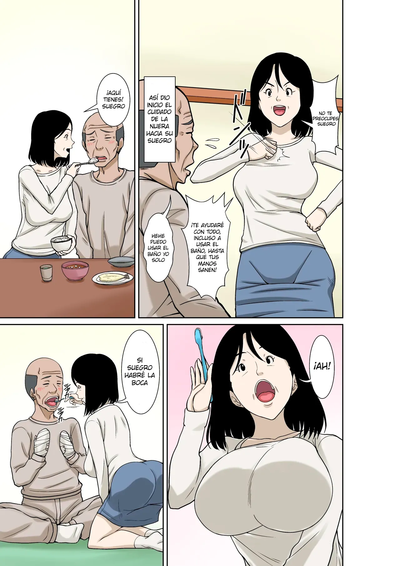 Ogifu-san ga Kossetsushita Node Yome no Watashi ga Kaigoshimasu!｜¡Como mi Suegro se Fracturó, Yo Su Nuera lo Cuidaré! page 7 full