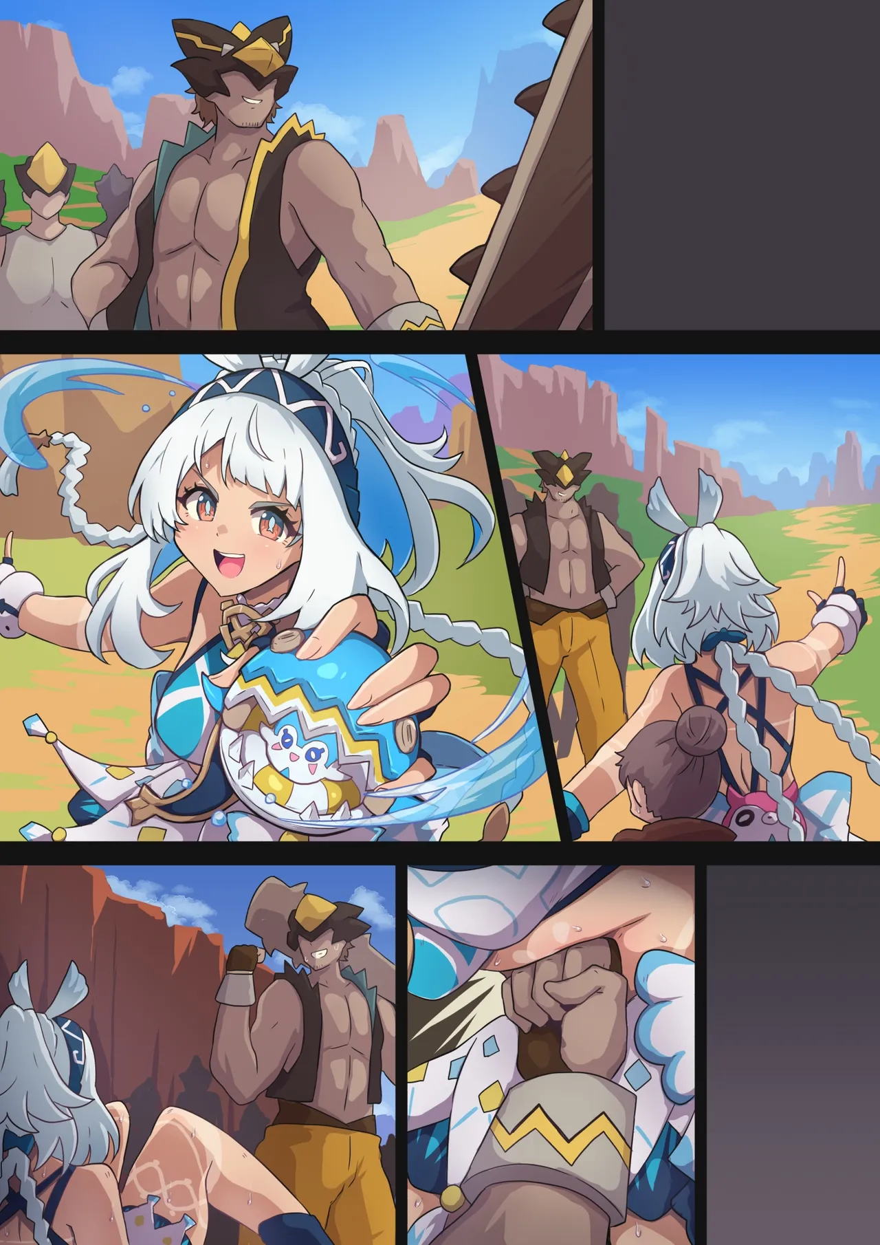 ムアラニがナタの悪い人に負けちゃう漫画 page 8 full