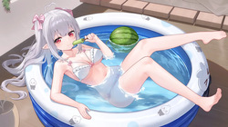 Watermelons, Scorching Heat, and an Inflatable Pool