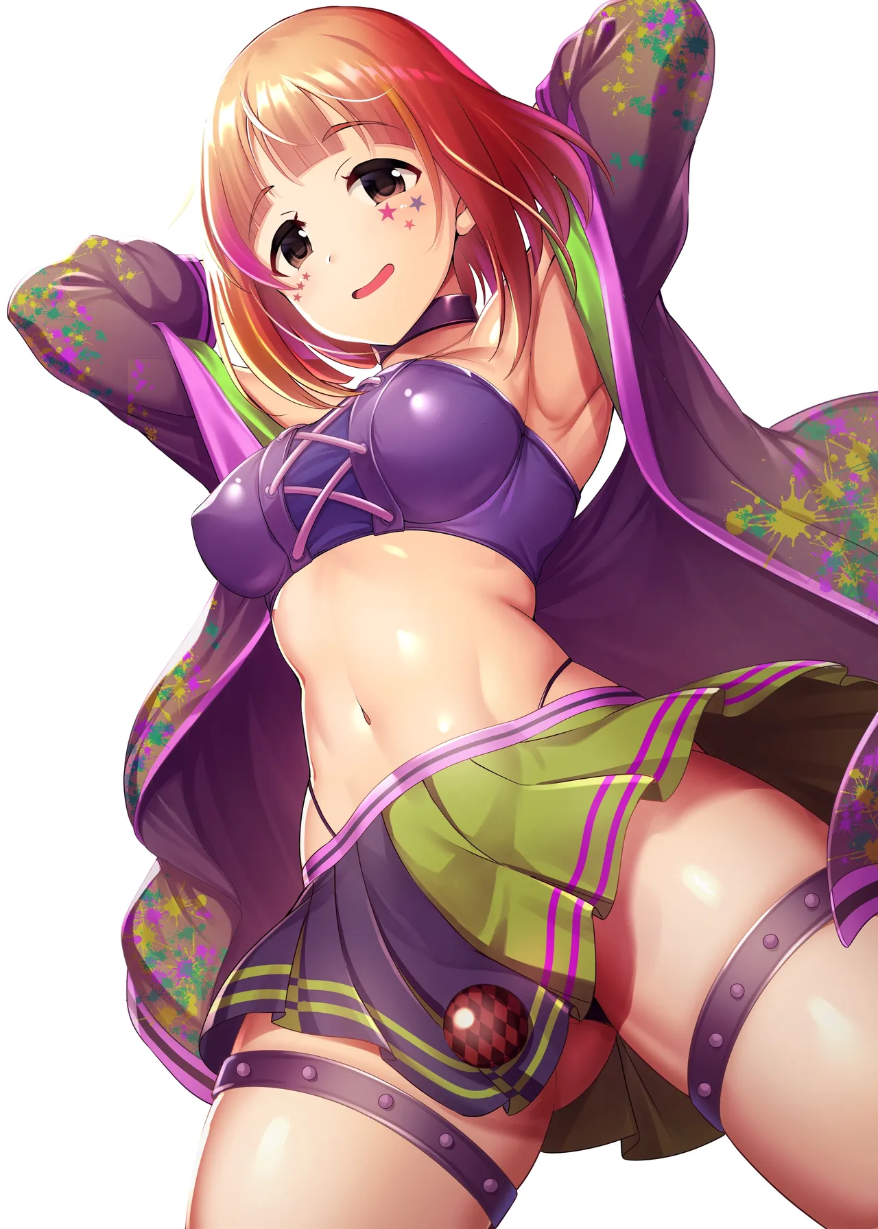 バッドガール柚チャンに見抜きさせてもらう絵（脱ぎ、射精差分） page 8 full