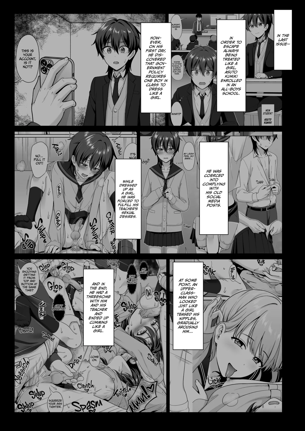 Danshikou de Ore Dake Josou no Class 2 | Crossdressing in a Boys School 2 page 2 full