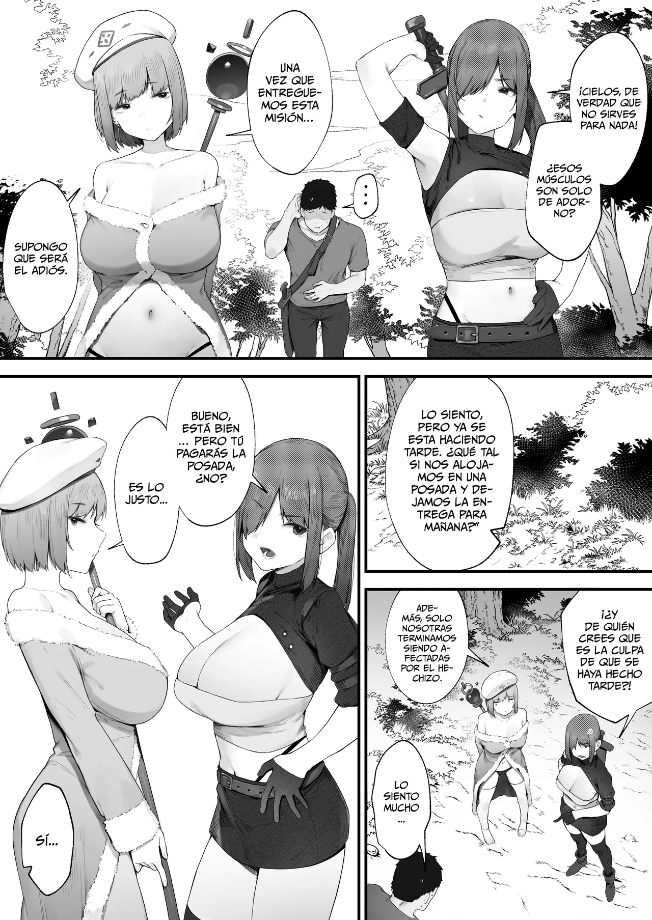 ~Jyoutai Ijyou ga Naorimasen!!~ Namaiki Bakunyuu Healer &amp; Senshi to Asa Made Hamemakuru Haramase Quest♪ Kakioroshi Ero Manga page 2 full