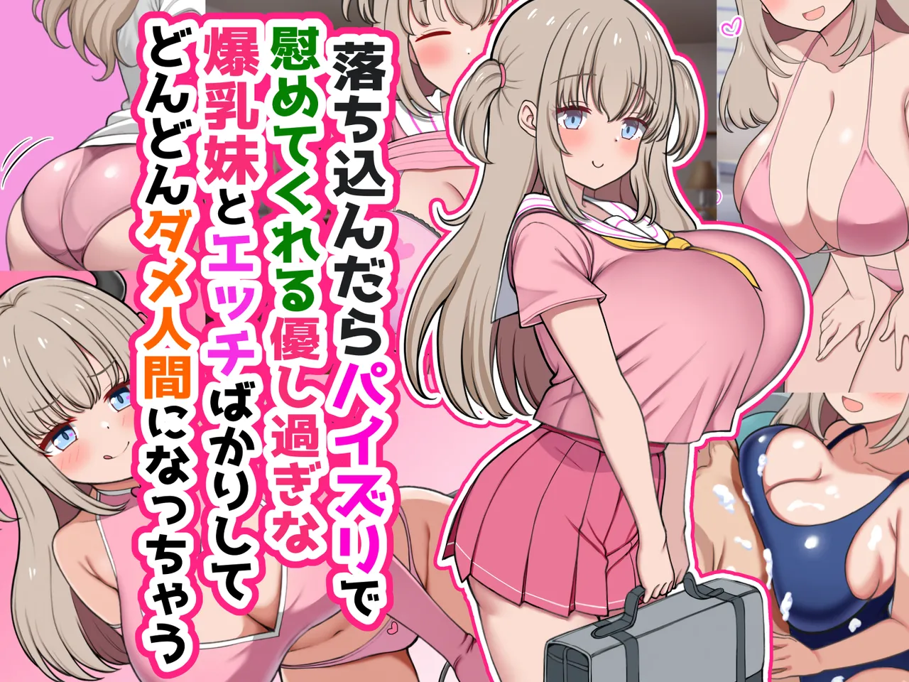 Ochikondara Paizuri de Nagusamete kureru Yasashisugi na Bakunyuu Imouto to Ecchi Bakari Shite Dondon Dame Ningen ni Nacchau page 1 full