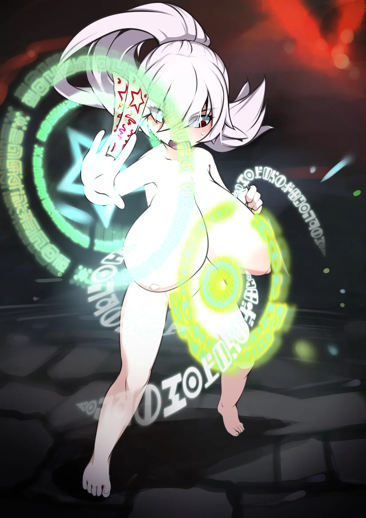 Albino Miko Kunoichi-chan Pinch E! page 2 full