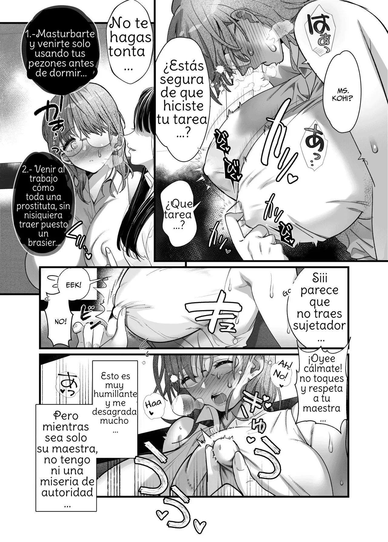 Yuri Chikubi Bus Tsuukin ~Onna Kyoushi, Buji Chikubi Ikishi Koakuma JK ni Haiboku~ page 7 full
