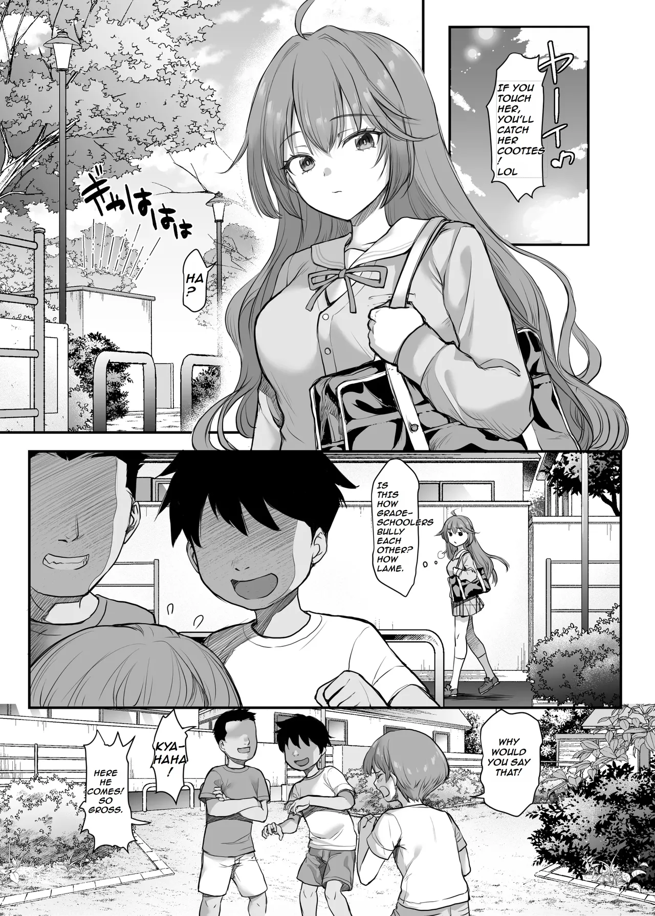 Big Sister's Sacrifice to Save Her Little Brother From The Bullies ~~ Ijimerarete Iru Otouto no Tame ni Warugaki ni Karada o Suki ni Sareru Onee-chan no Hanashi page 4 full