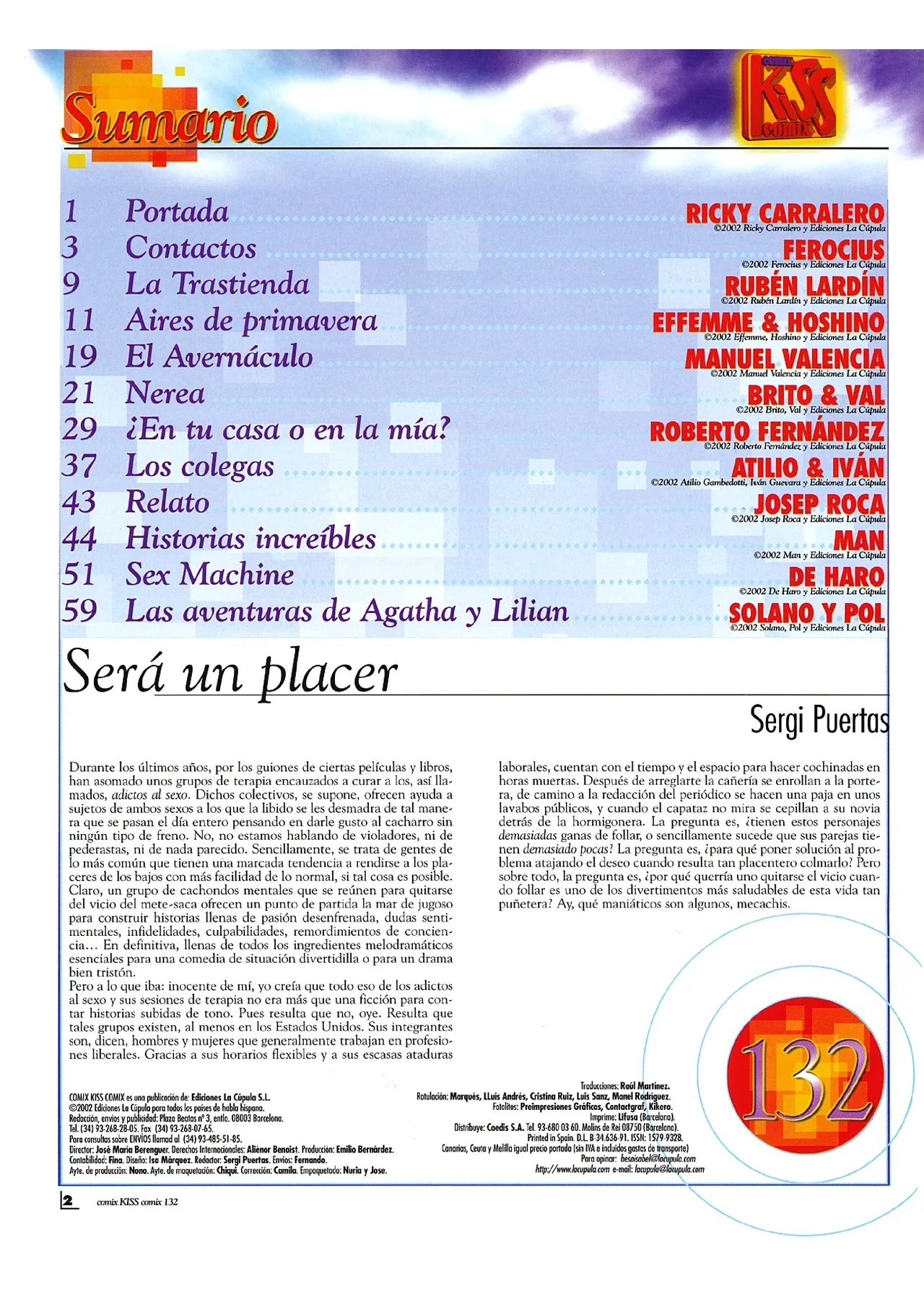 Kiss Comix #132 page 2 full