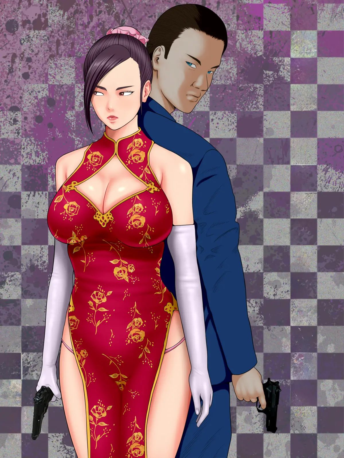 Hitozuma Spy to Mafia no Musuko 1 ~Kuro Gyaru Keisatsukan Hen~ | 유부녀 스파이와 마피아의 아들 1 ~흑갸루 경찰관 편~ page 2 full