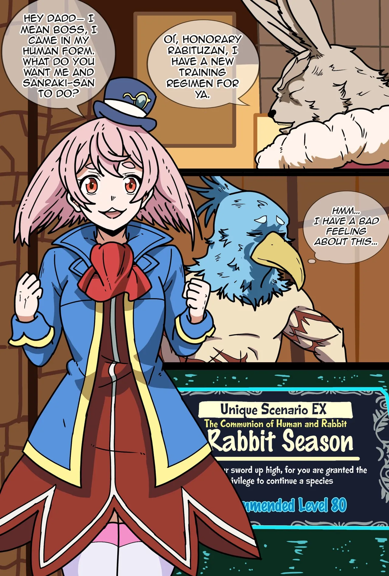 Honorary Rabituzan, Sunraku has a new challenge to overcome! page 1 full