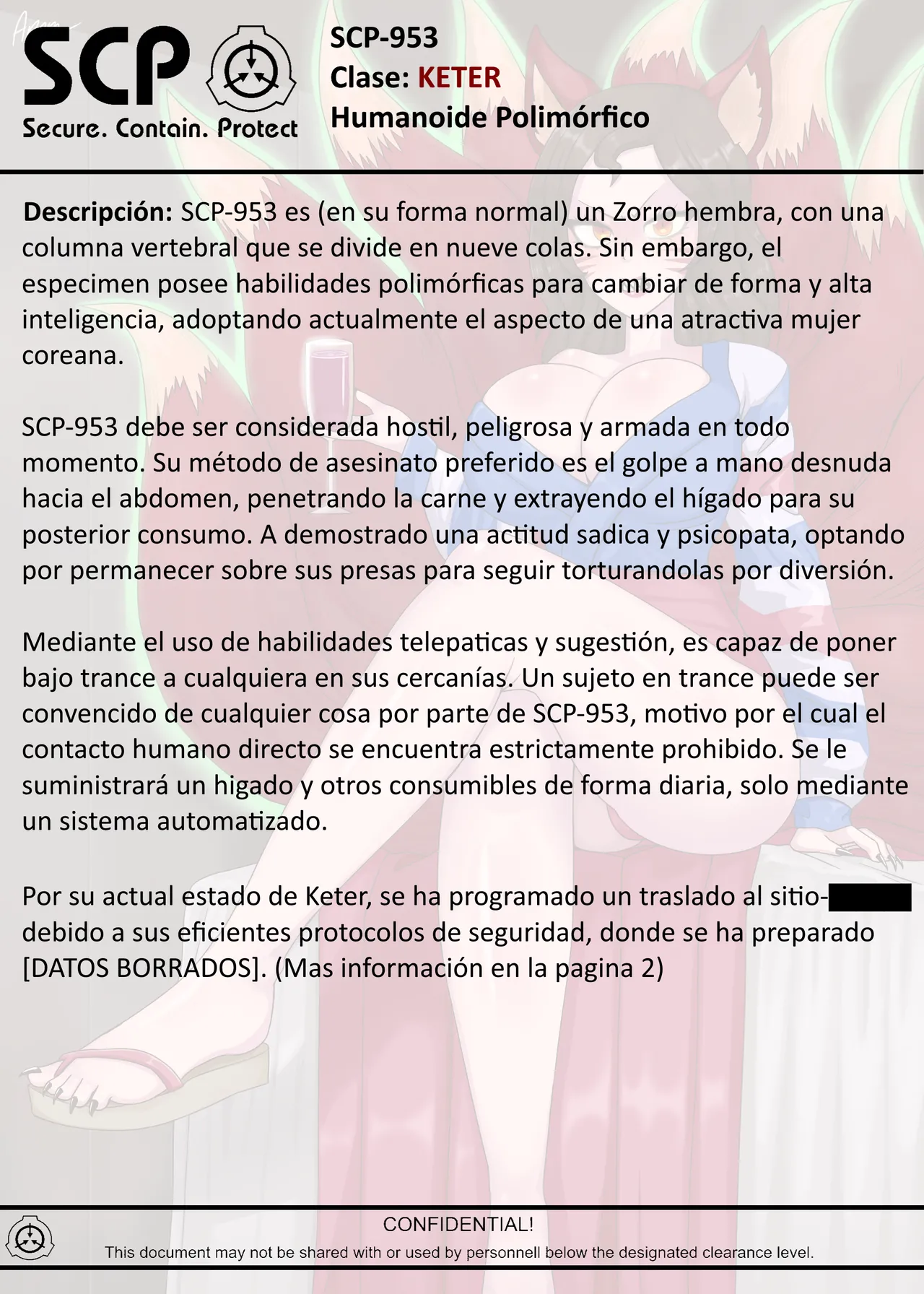 SCP-953 Polymorphic Humanoid page 2 full