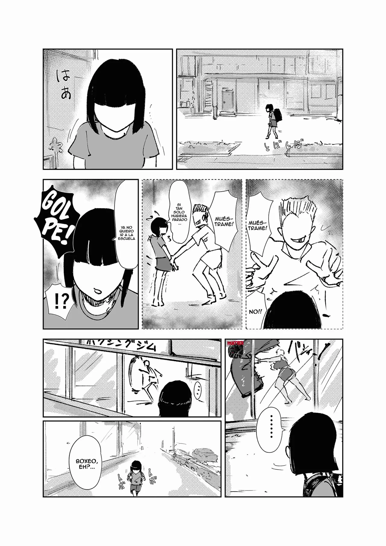 Do-Hentai Boxer Saeko! Yokkyuu Fuman Mama Tare to Ijimerarekko no Tokkun no Hibi | Saeko la boxeadora pervertida entrenando a un chico timido y acosado page 3 full