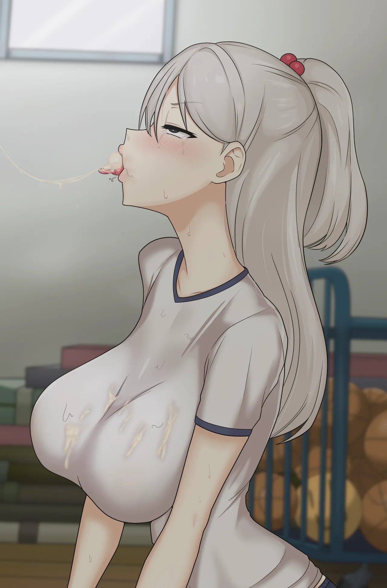 Taiiku souko de furyou joukyuusei no chinko o suu dosanko sukeban CB page 8 full