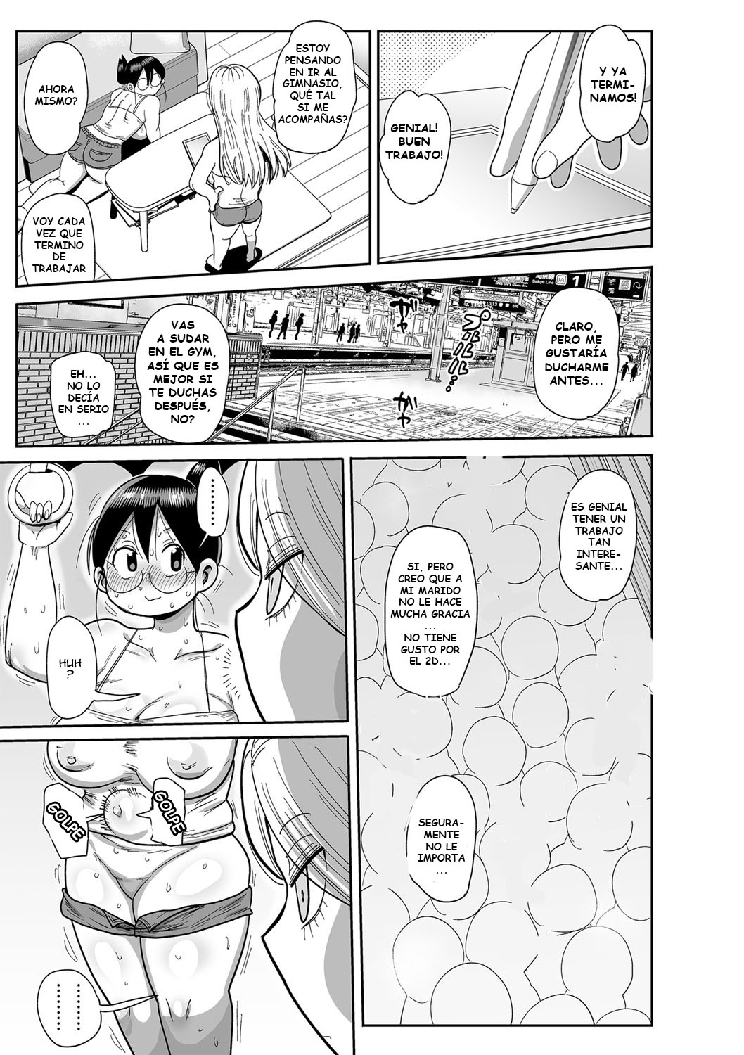 Komochi Tsuma no Arai-san ~Gym de Ase o Nagasou~ | Arai-San, esposa y reciente madre ~Vamos a sudar al gym!~ page 5 full