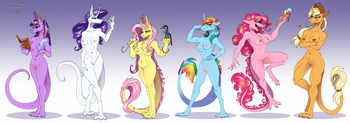 Mane6 reimagined as ki'rinae cover