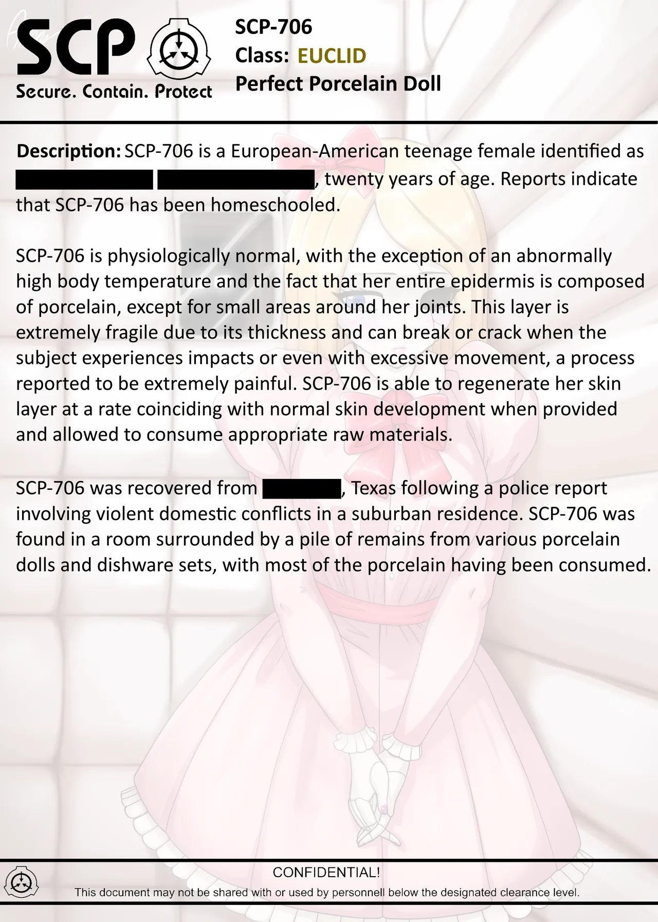 SCP-706 Perfect Porcelain Doll page 3 full