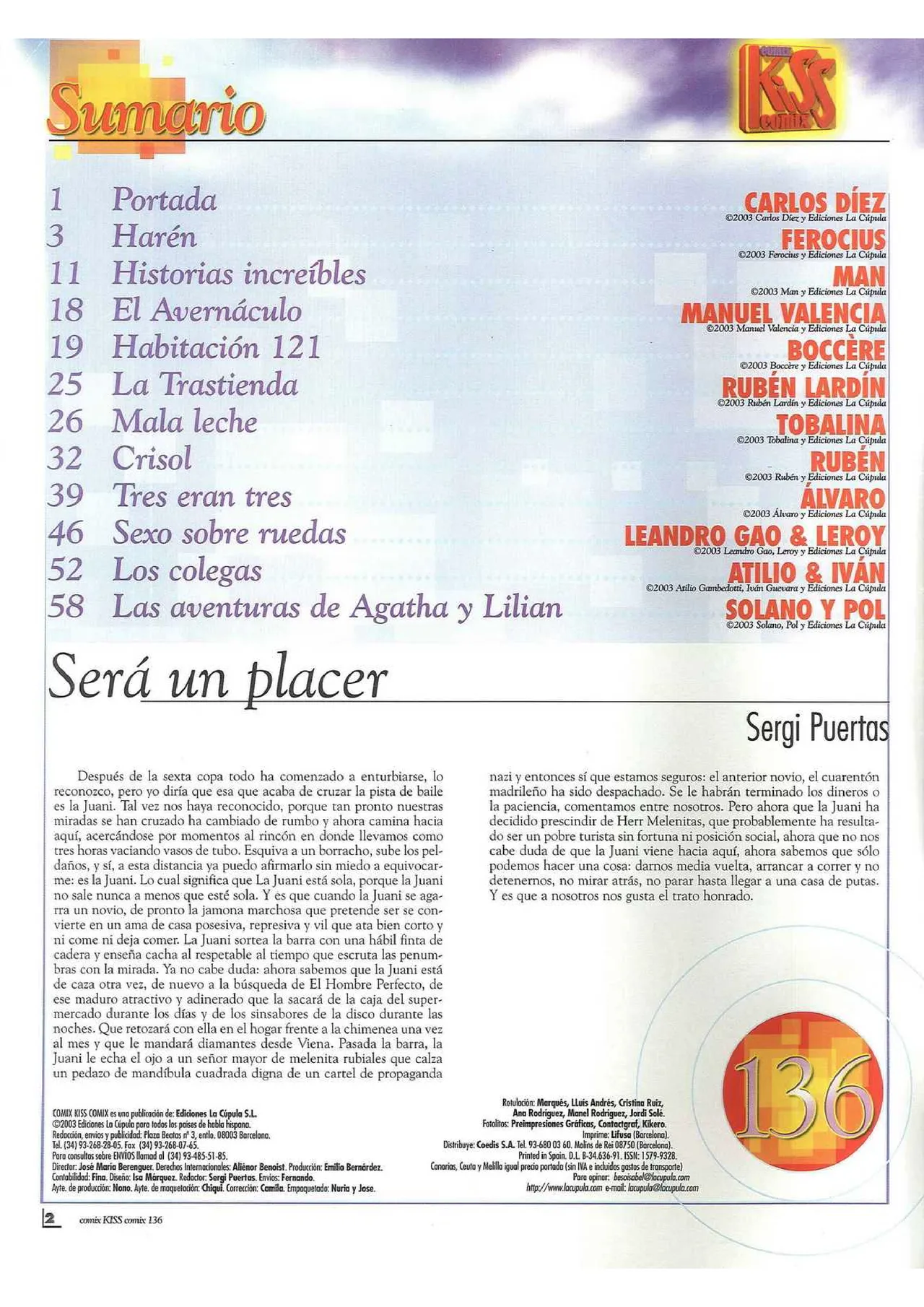 Kiss Comix #136 page 2 full