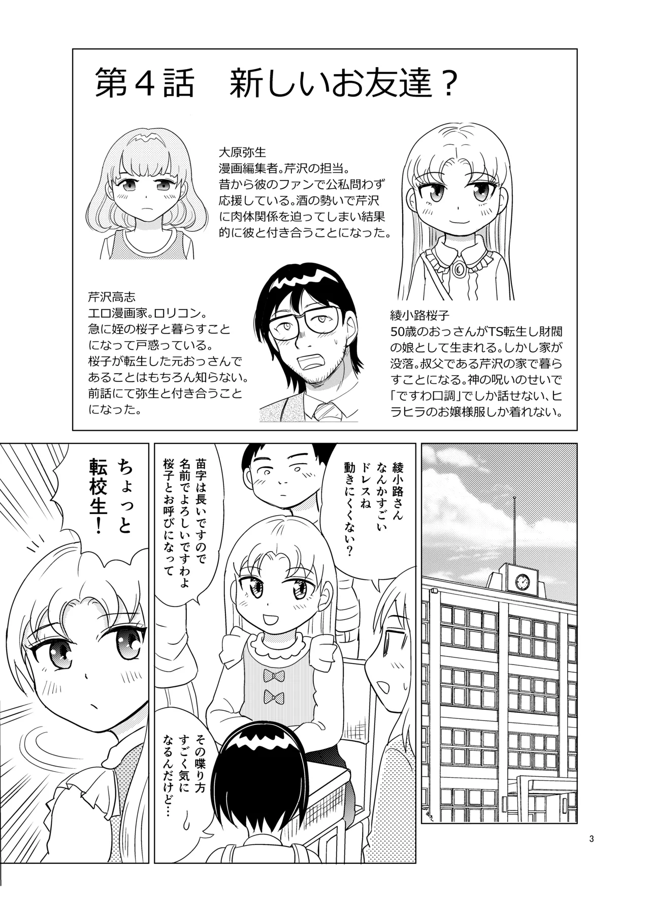 Kochira ossan TS tensei botsuraku reijōmonogatari 4 page 2 full
