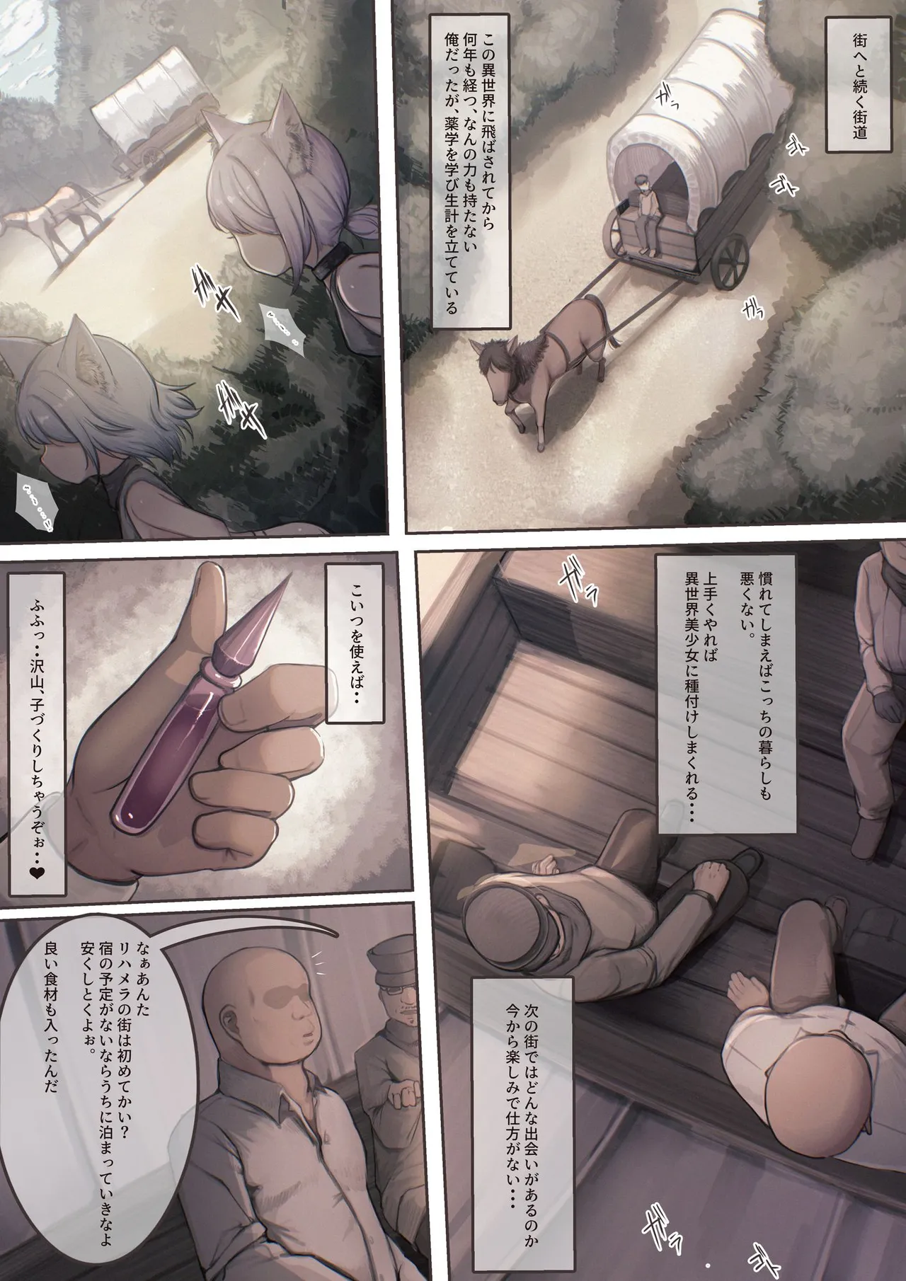 Tsukamaeta Onna Touzoku o Kusuri de Mesu Ochi sasete Haramasetara Meccha Natsukareta page 2 full