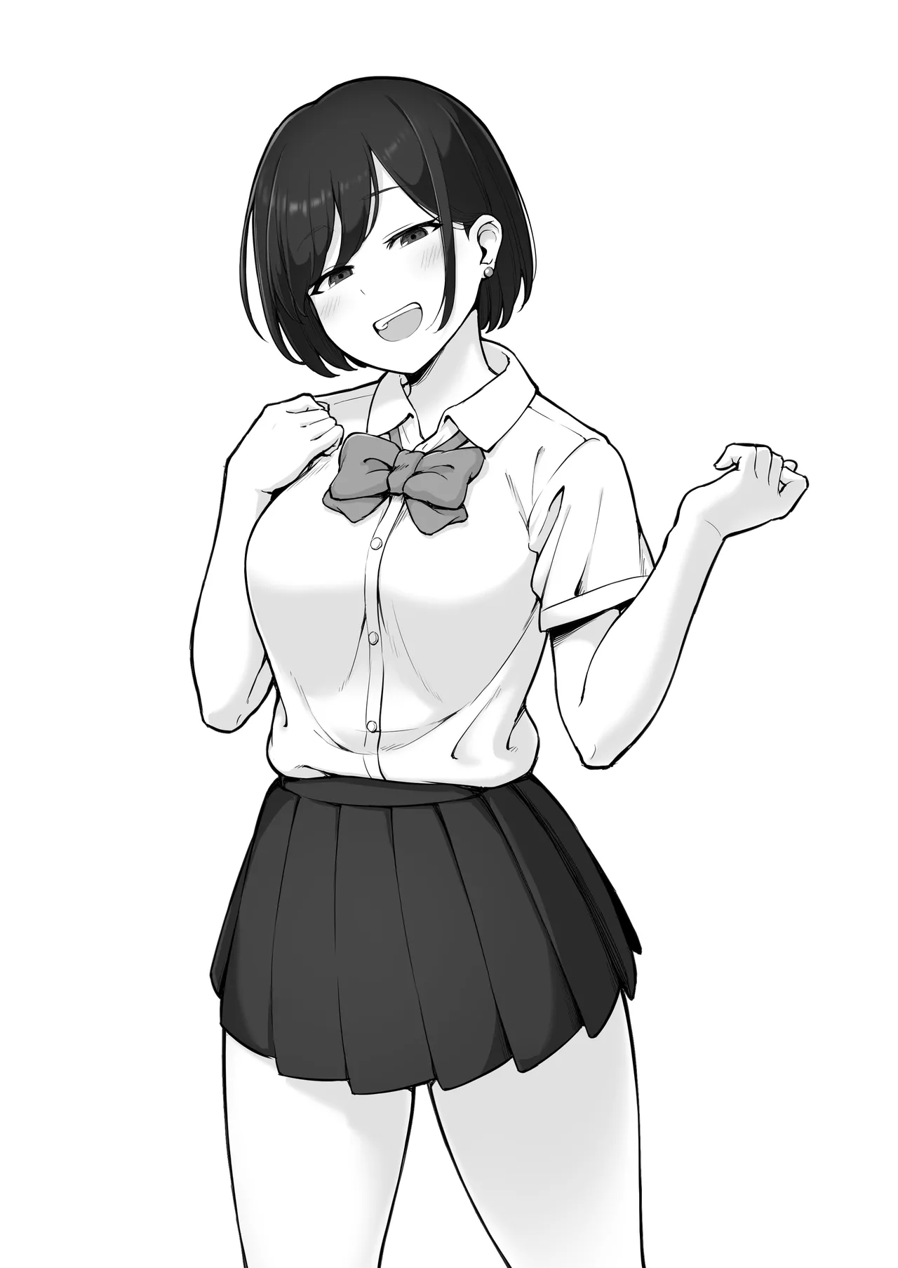 帰省していて数日会えなかったいたずら好きな彼女が突然制服姿に着替えてからの   一時間後① page 4 full