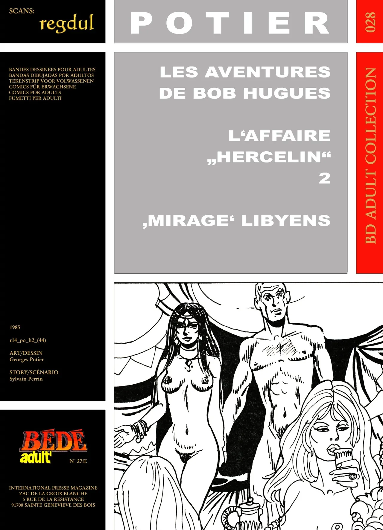 Georges Potier &amp; Sylvain Perrin - Les aventures de Bob Hugues : L'affaire "Hercelin" #2 : 'Mirage' Libyens page 1 full