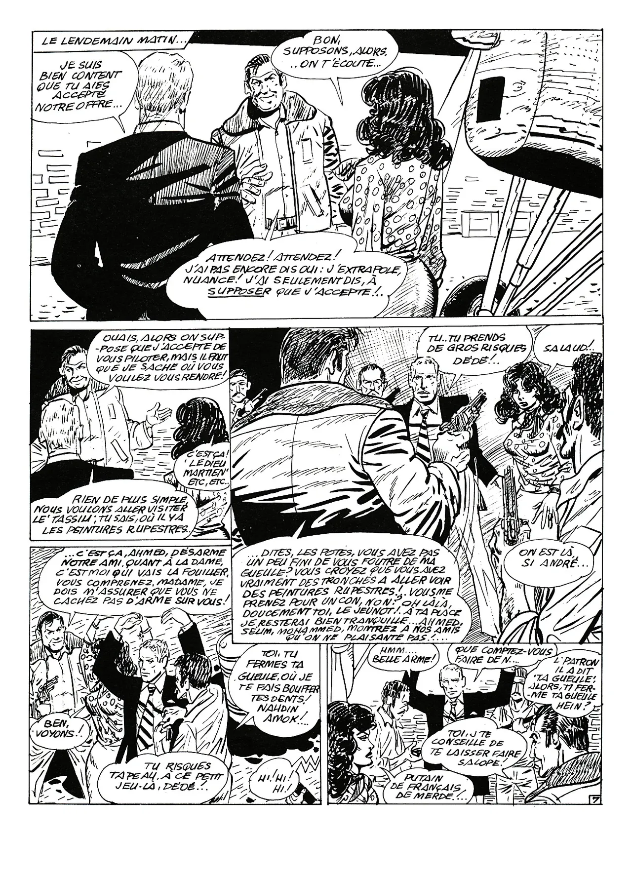 Georges Potier &amp; Sylvain Perrin - Les aventures de Bob Hugues : L'affaire "Hercelin" #2 : 'Mirage' Libyens page 8 full