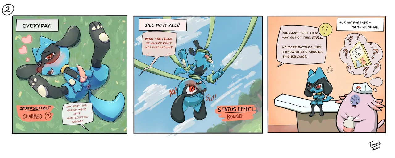 Riolu x Trainer comic page 2 full