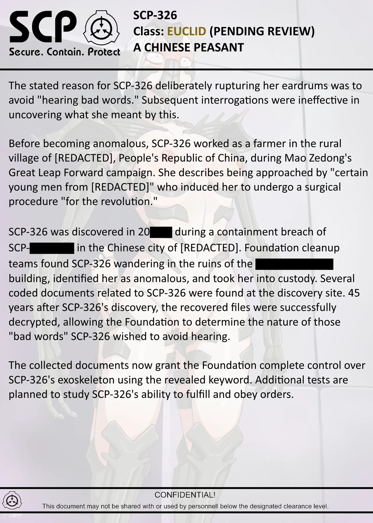 SCP-326 "CHINESE PEASANT" page 9 full