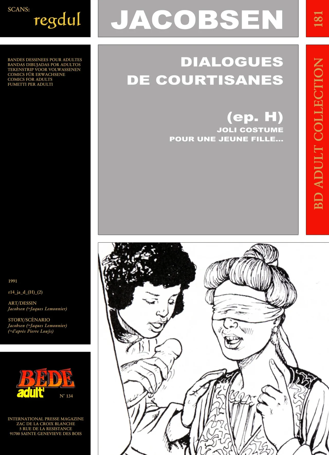Jacobsen  &amp; Pierre Louÿs - Dialogues de Courtisanes : Joli costume pour une jeune fille page 1 full