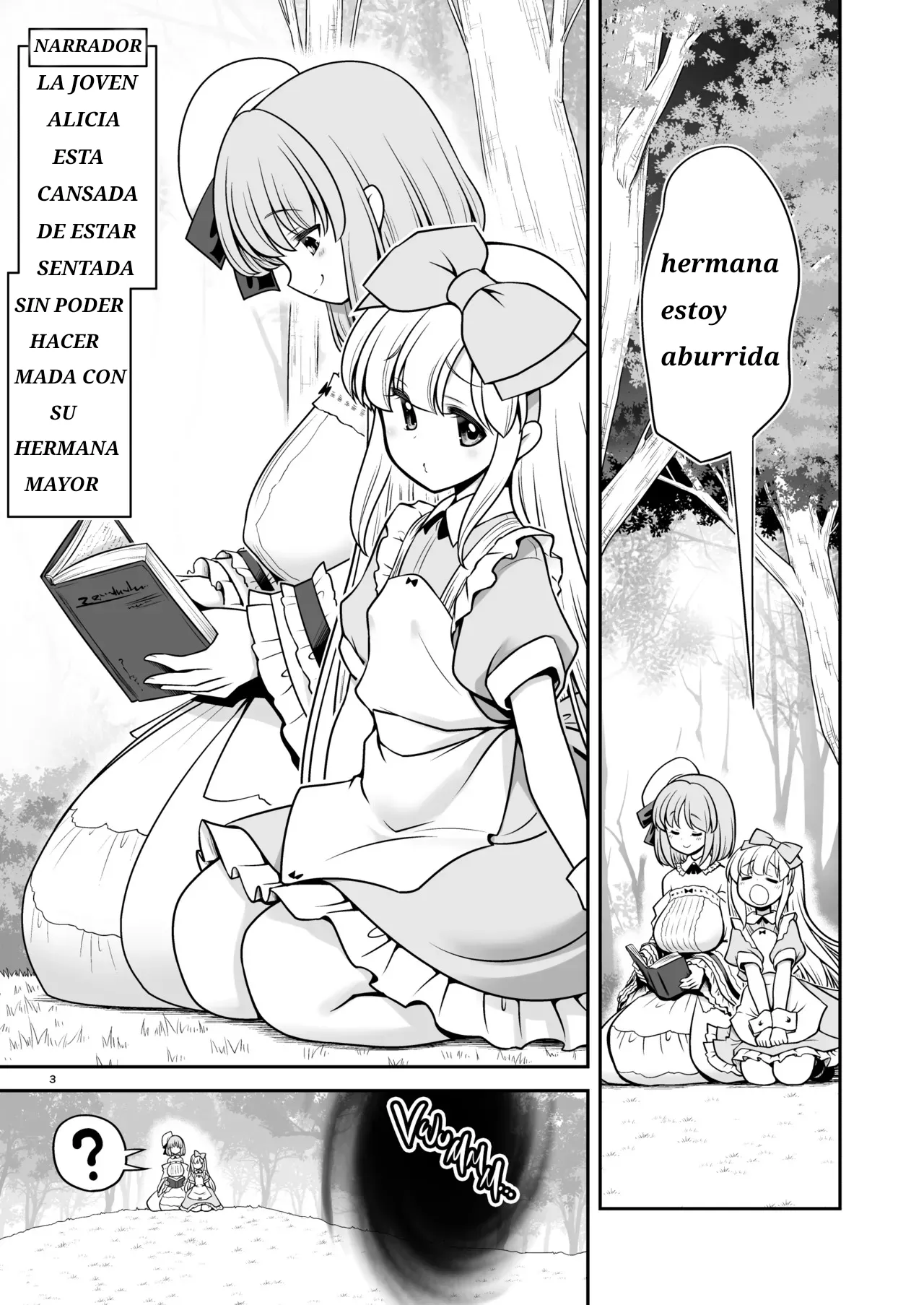 Monogatari Dori ni shika Ugokenai Alice-tachi wa Ikurademo Ecchi na koto Yaritai Houdai | Como Alicia y las Demás sólo Pueden Moverse Según el Cuento, Puedo Hacerles Todas las Cositas Ricas que Quiera page 3 full