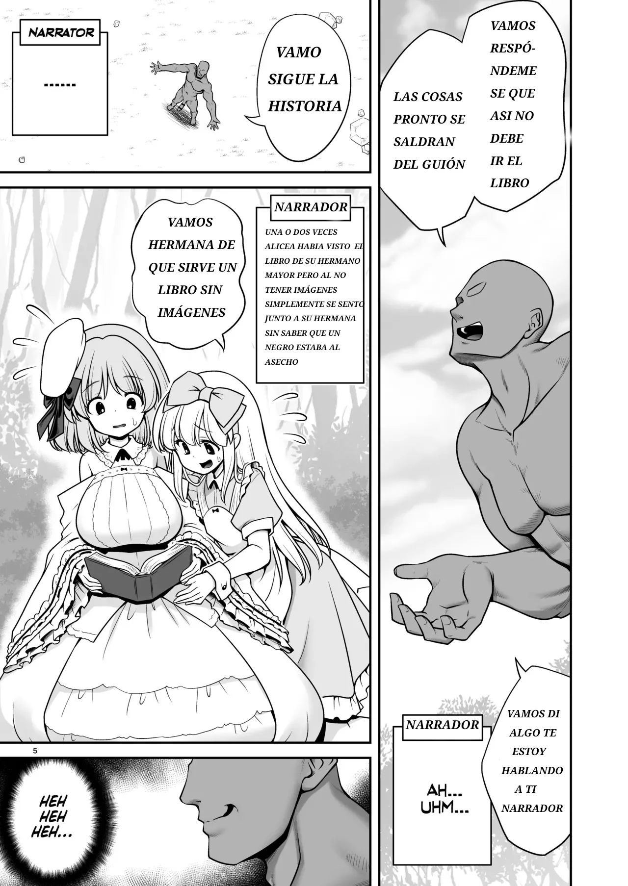 Monogatari Dori ni shika Ugokenai Alice-tachi wa Ikurademo Ecchi na koto Yaritai Houdai | Como Alicia y las Demás sólo Pueden Moverse Según el Cuento, Puedo Hacerles Todas las Cositas Ricas que Quiera page 5 full