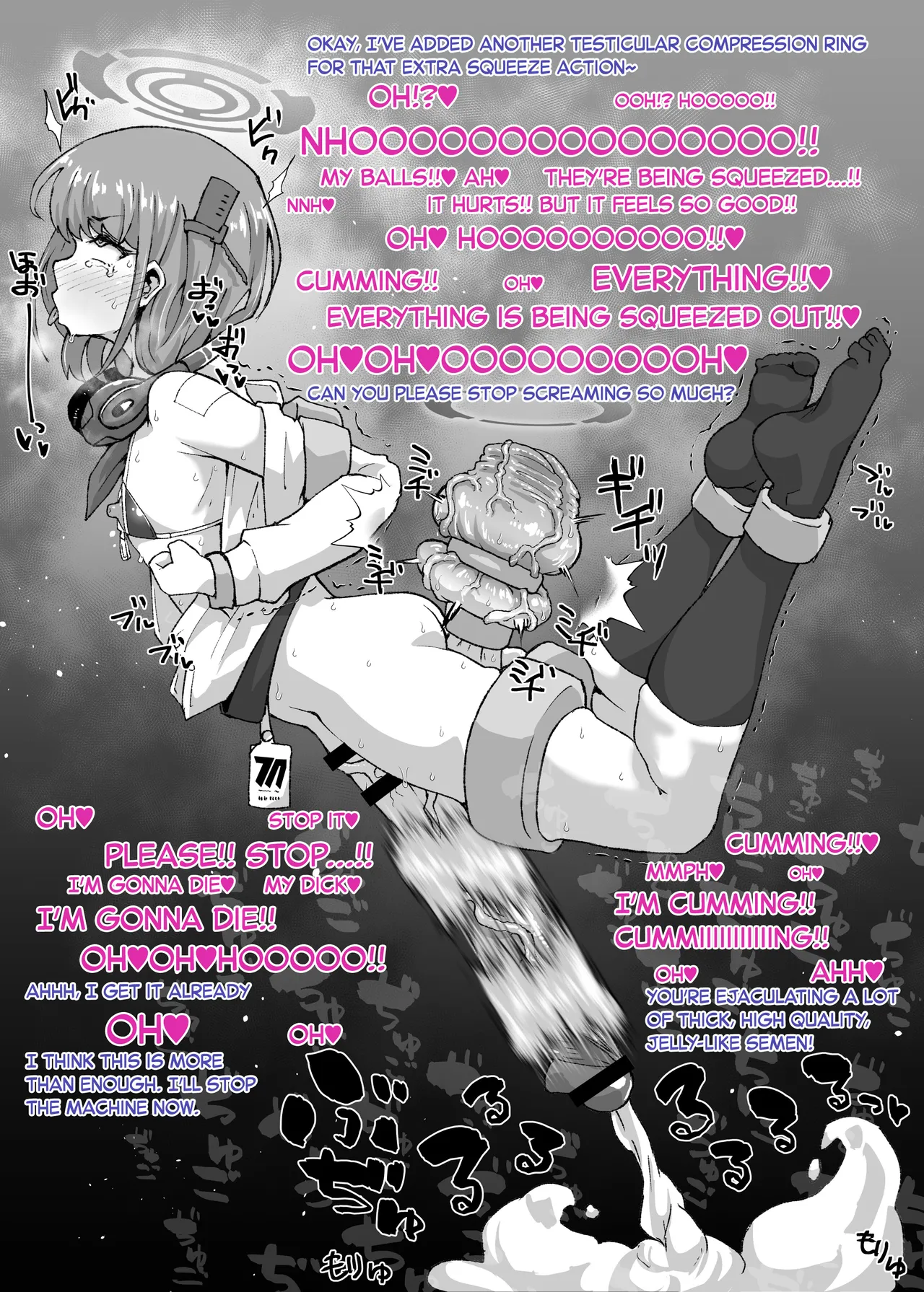 Nantai-ka Eimi no Kyousei Sakusei | Forced Milking of Masculinized Eimi page 4 full