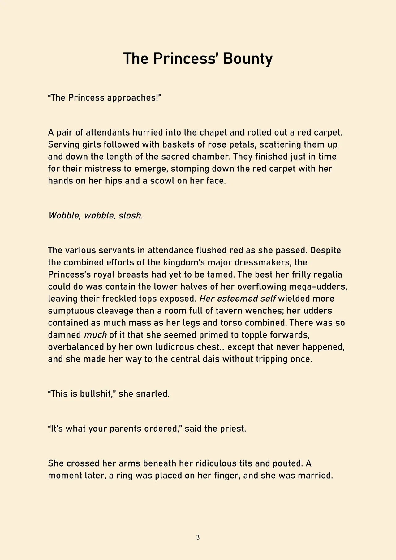 The Princess' Bounty page 3 full