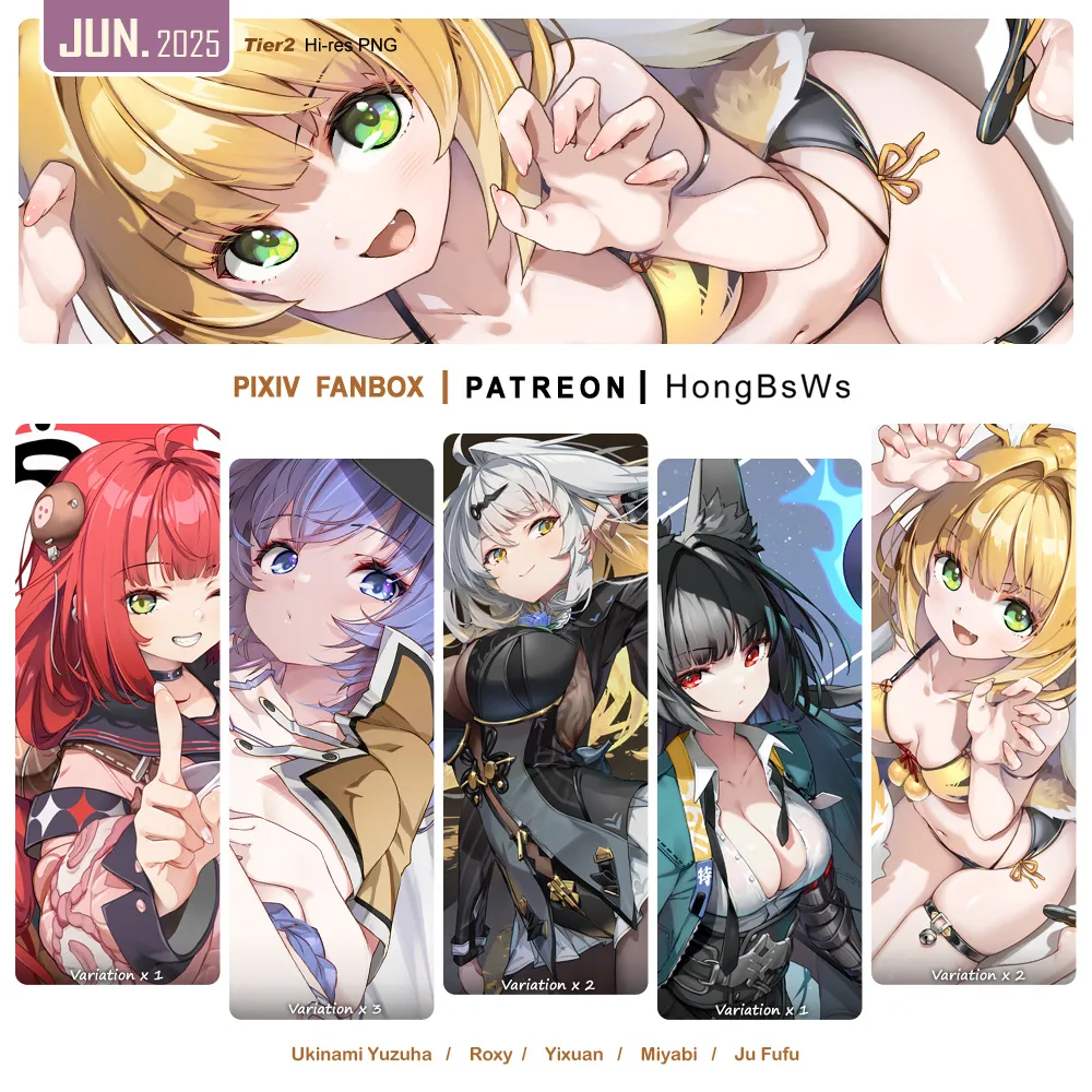 June 2025 Illustration Pack page 1 full