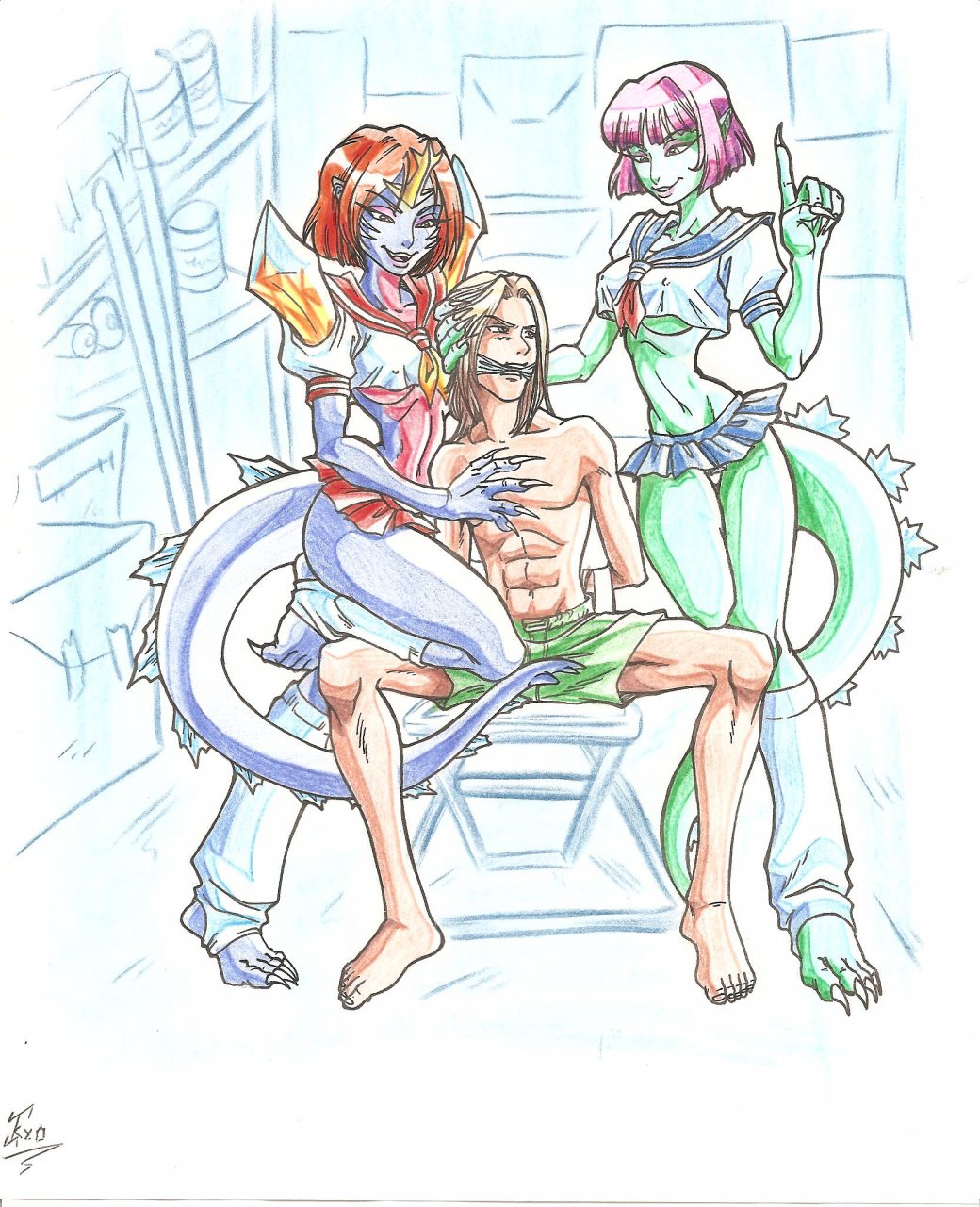 Kaiju Girl neveauxor commissions page 2 full