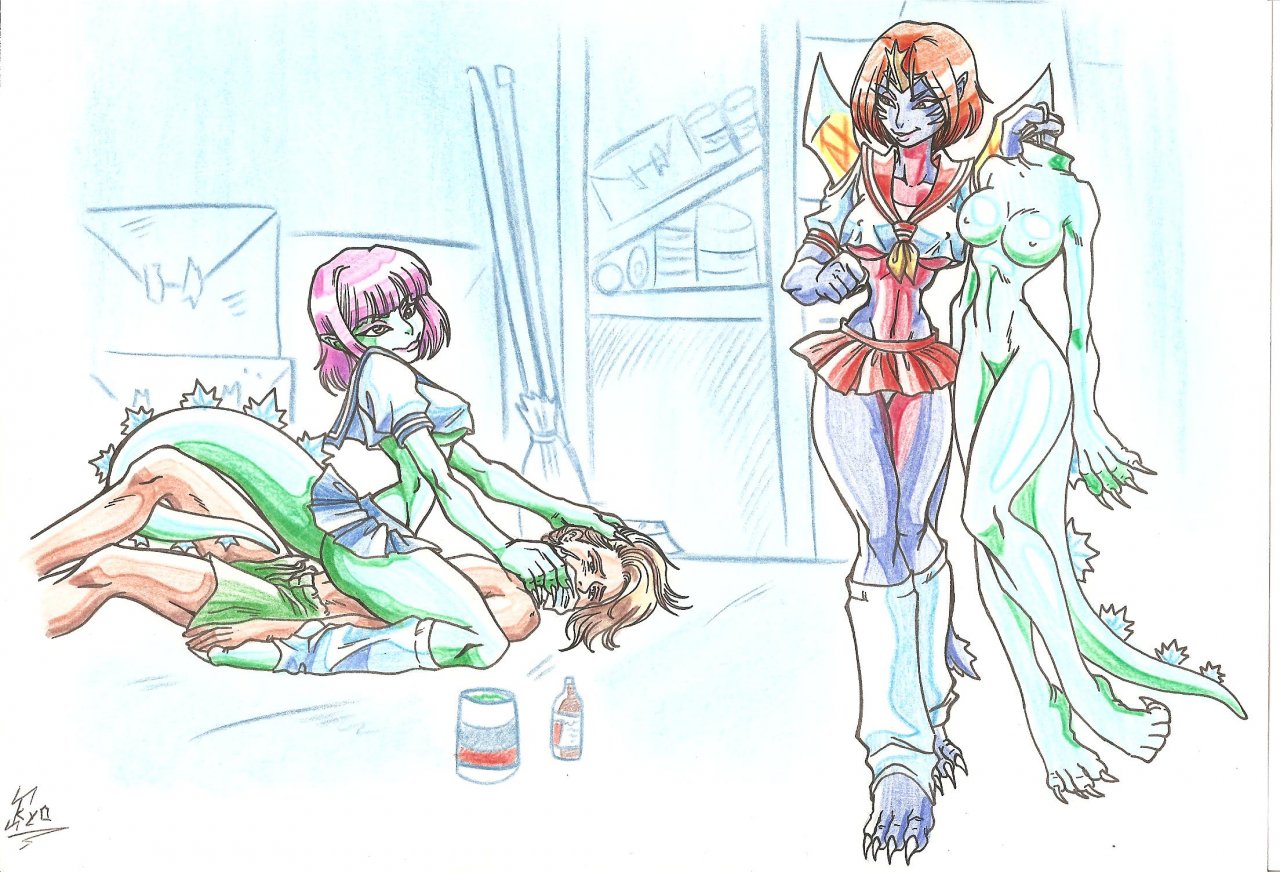 Kaiju Girl neveauxor commissions page 3 full