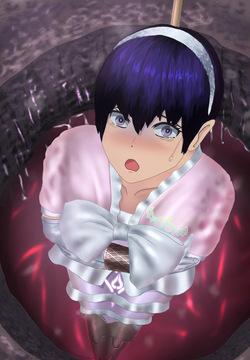 Hole leading to the lower floor & Succubus marking