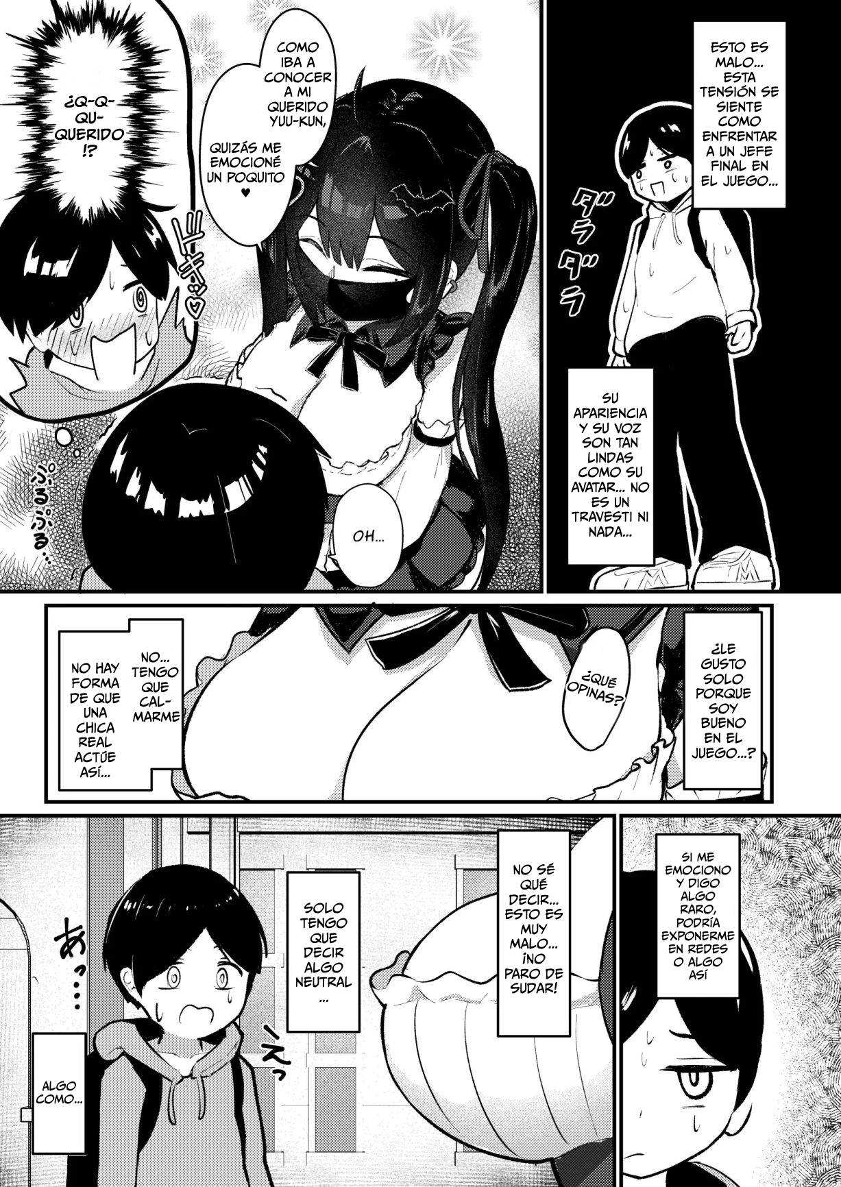 Hinekure Doutei ga Off-kai Ittara Succubus ni Ochinchin Propose Shichatta Hanashi｜La Historia de un Virgen Resentido que Fue a una Reunión Offline con una Súcubo page 10 full