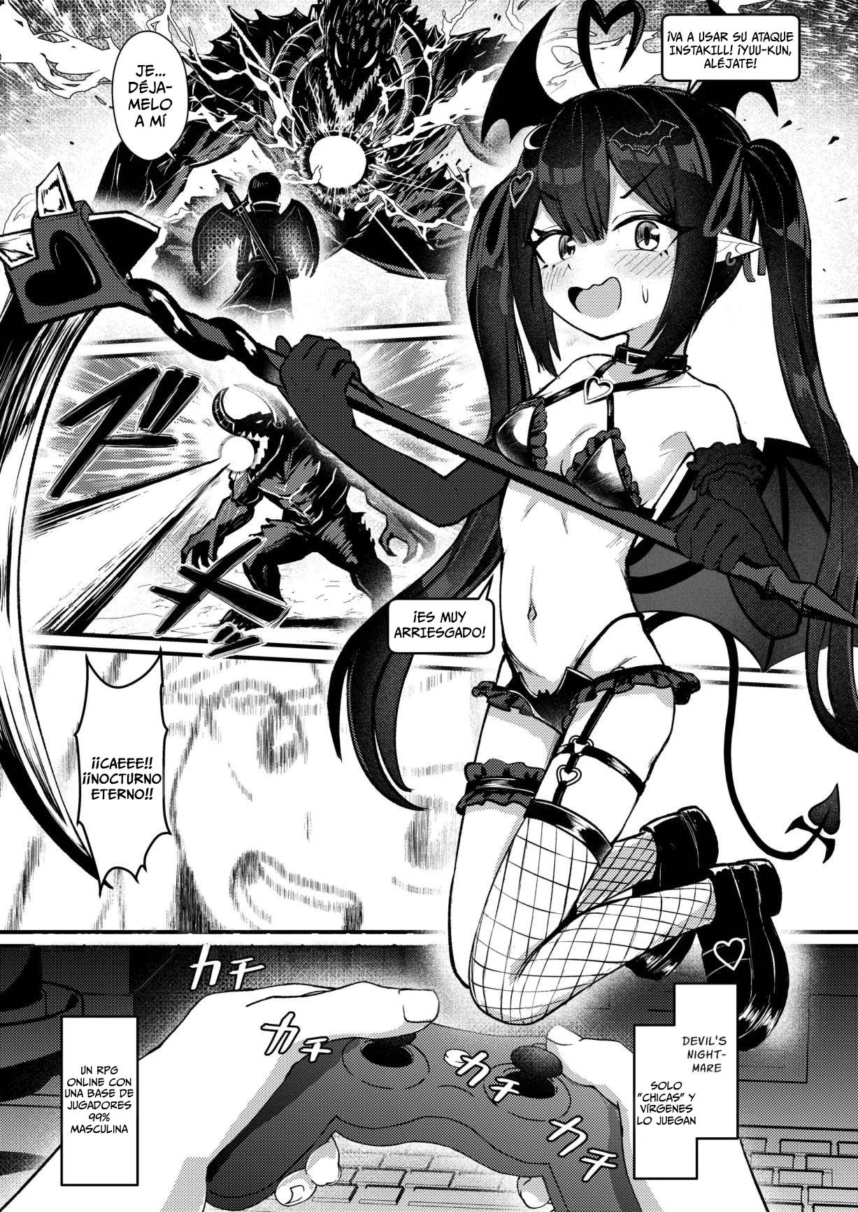 Hinekure Doutei ga Off-kai Ittara Succubus ni Ochinchin Propose Shichatta Hanashi｜La Historia de un Virgen Resentido que Fue a una Reunión Offline con una Súcubo page 4 full