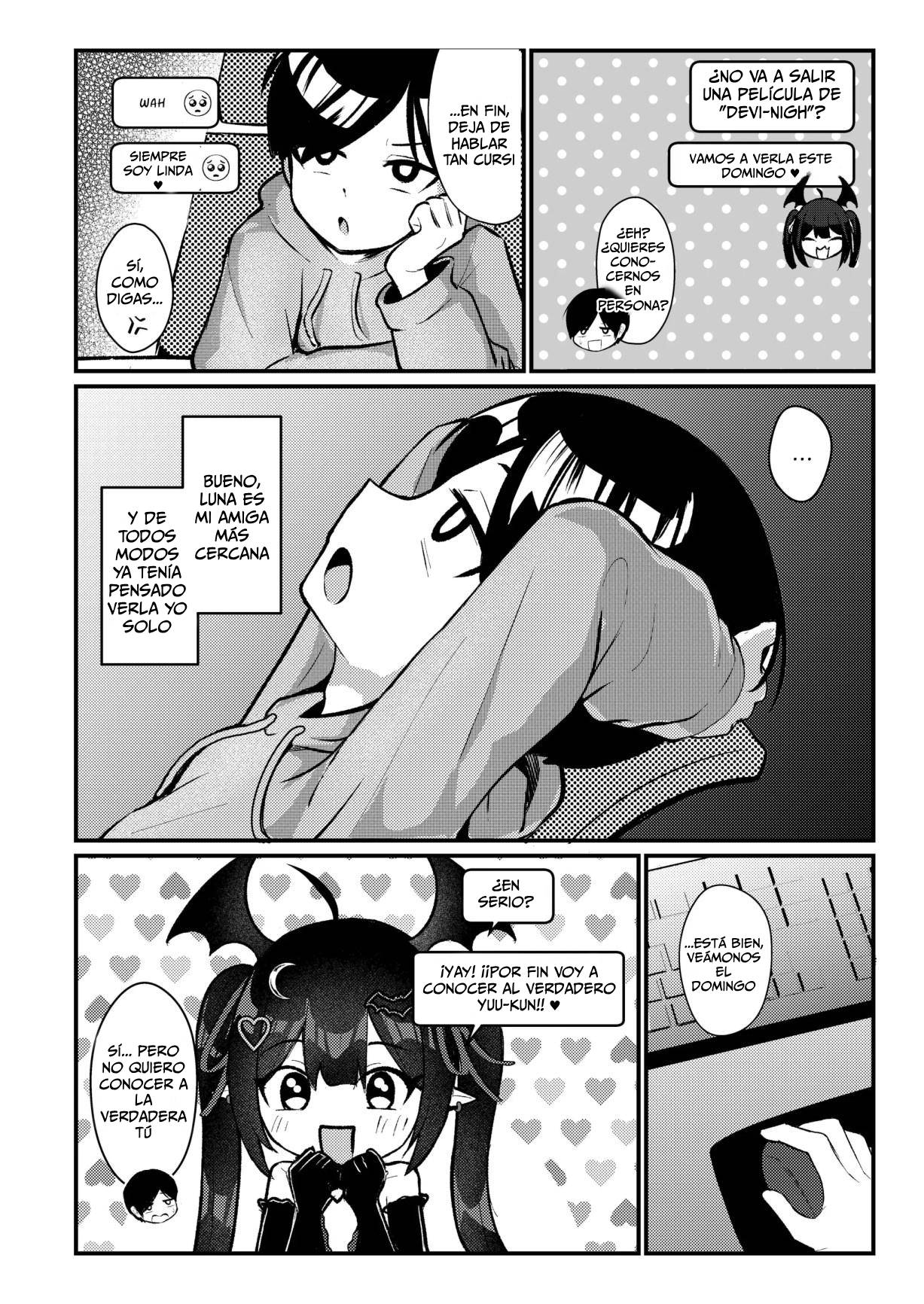 Hinekure Doutei ga Off-kai Ittara Succubus ni Ochinchin Propose Shichatta Hanashi｜La Historia de un Virgen Resentido que Fue a una Reunión Offline con una Súcubo page 7 full