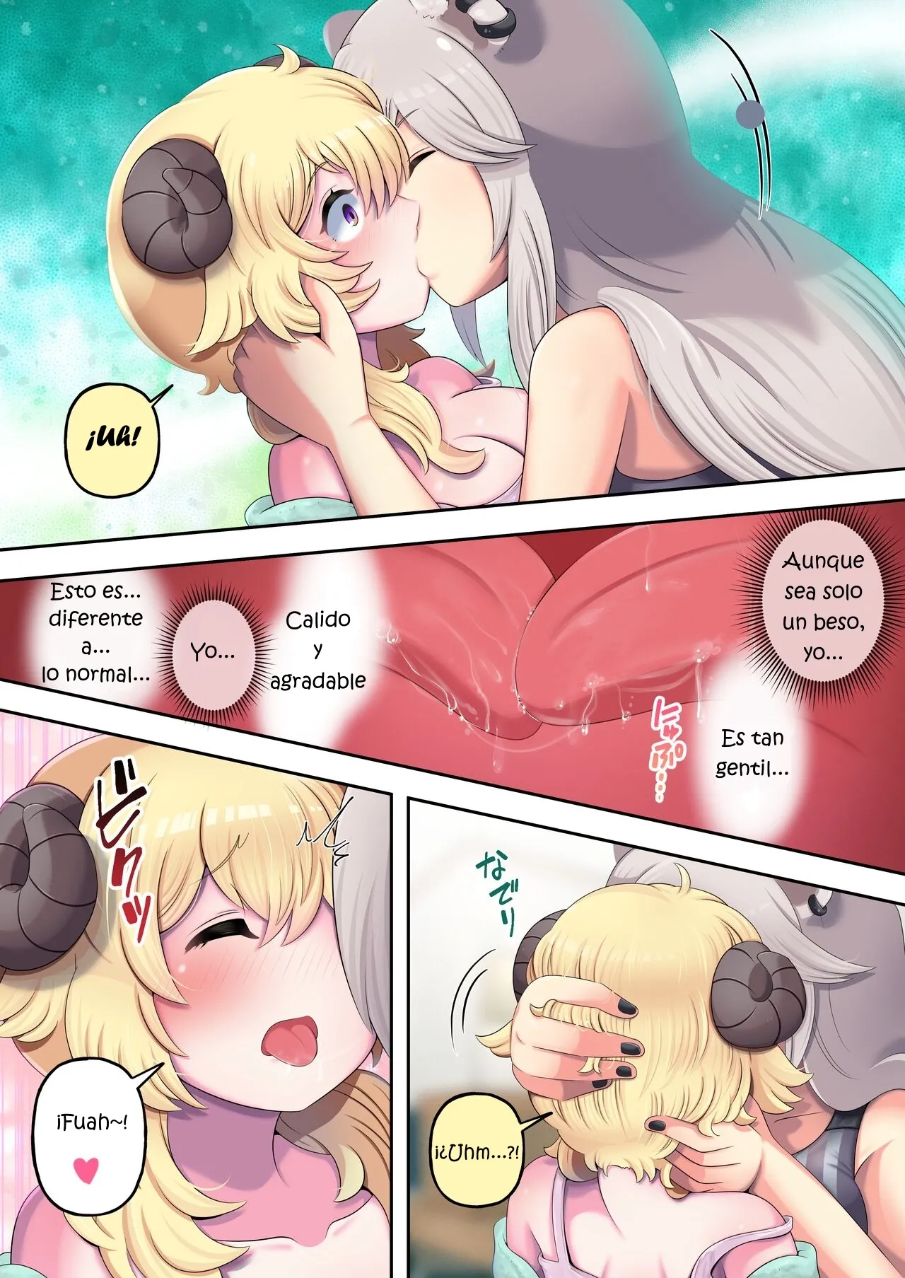 Futashishi x Wata ♥Lion no Aijou Hyougen Hen♥ | Futashishi x Wata ♥La Expresión de Amor de Lalion♥ page 8 full