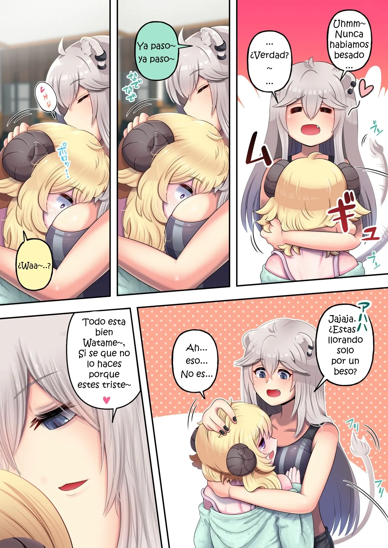 Futashishi x Wata ♥Lion no Aijou Hyougen Hen♥ | Futashishi x Wata ♥La Expresión de Amor de Lalion♥ page 9 full