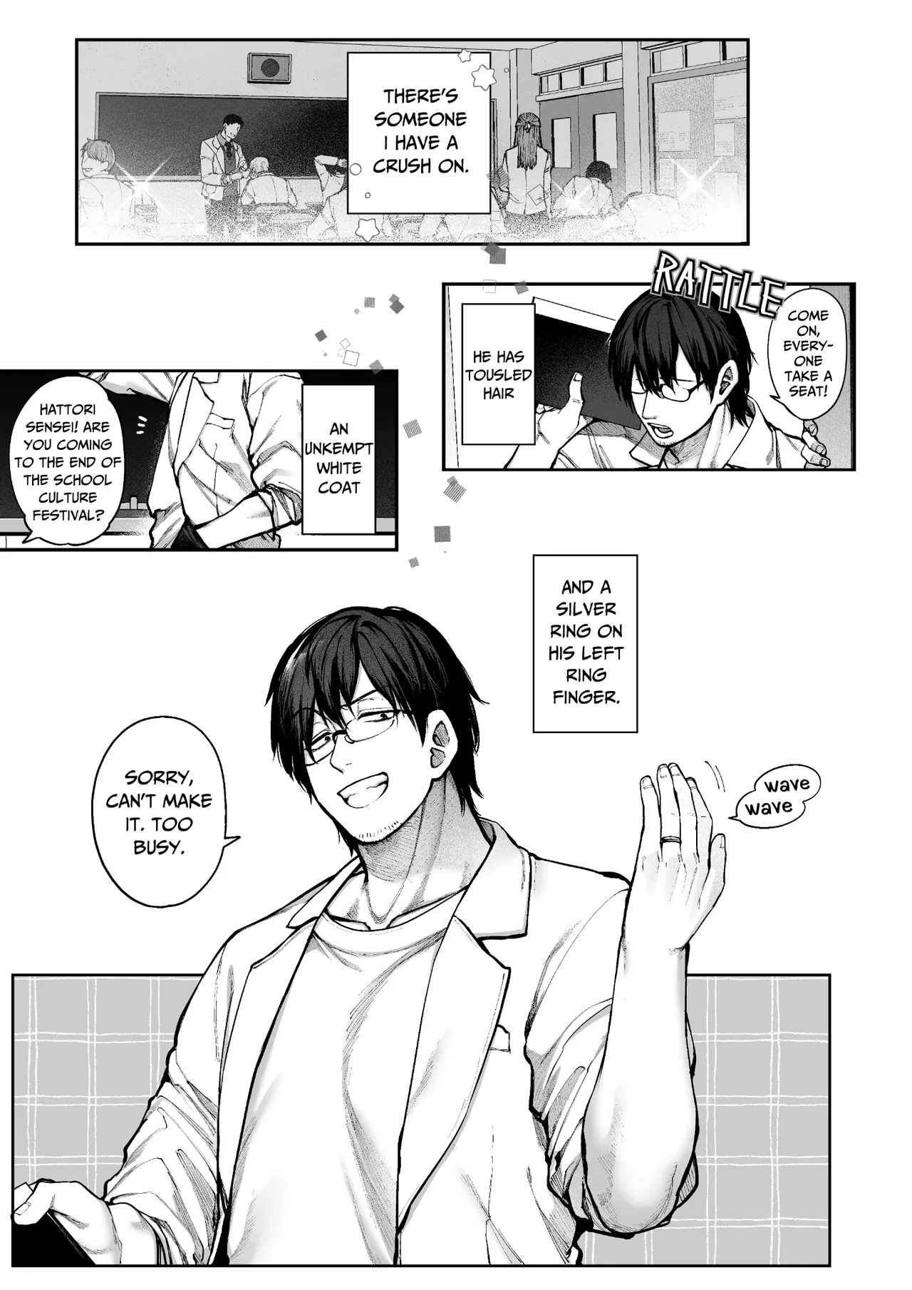 Kanojo wa Iranai Hattori Sensei! ~Koi wa Mendou Nante Itte Honto wa Ai ga Omo Sugiru~ | Mr. Hattori Doesn't Need A Girlfriend! ~he said love was a hassle, but his love is just too heavy~ page 2 full