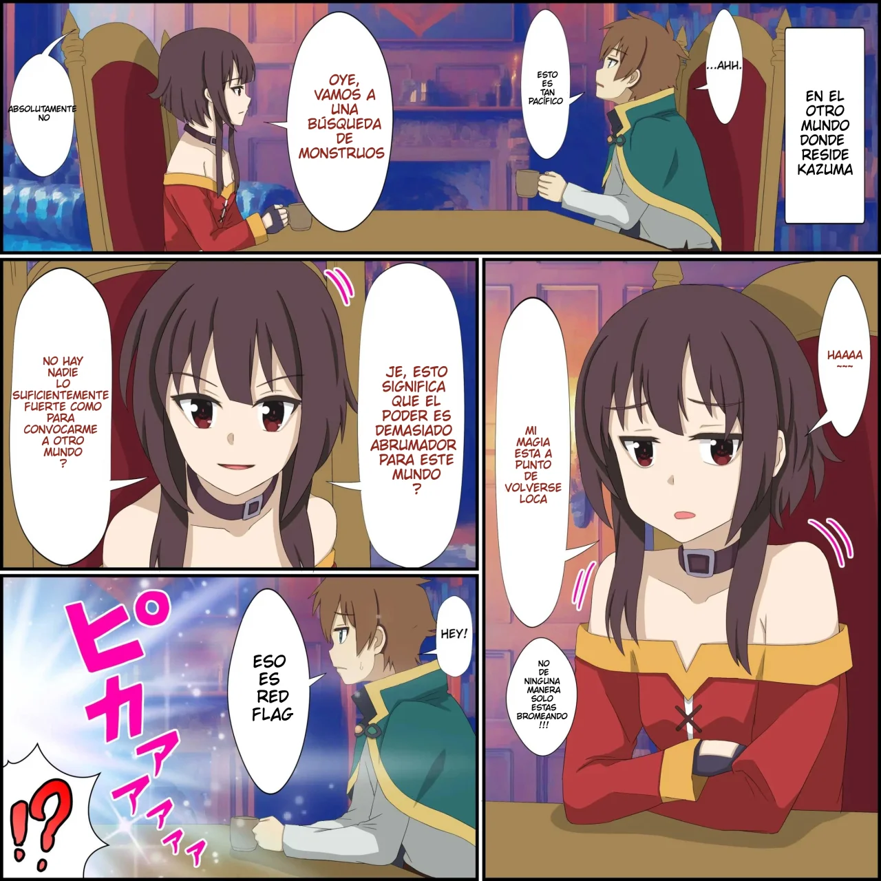 Anime Chara to Seckle Dekiru Appli ''Megumin Shoukan Hen''｜La App con la que Puedes Cogerte a Personajes de Anime ~El Caso de la Invocación de Megumin~ page 1 full