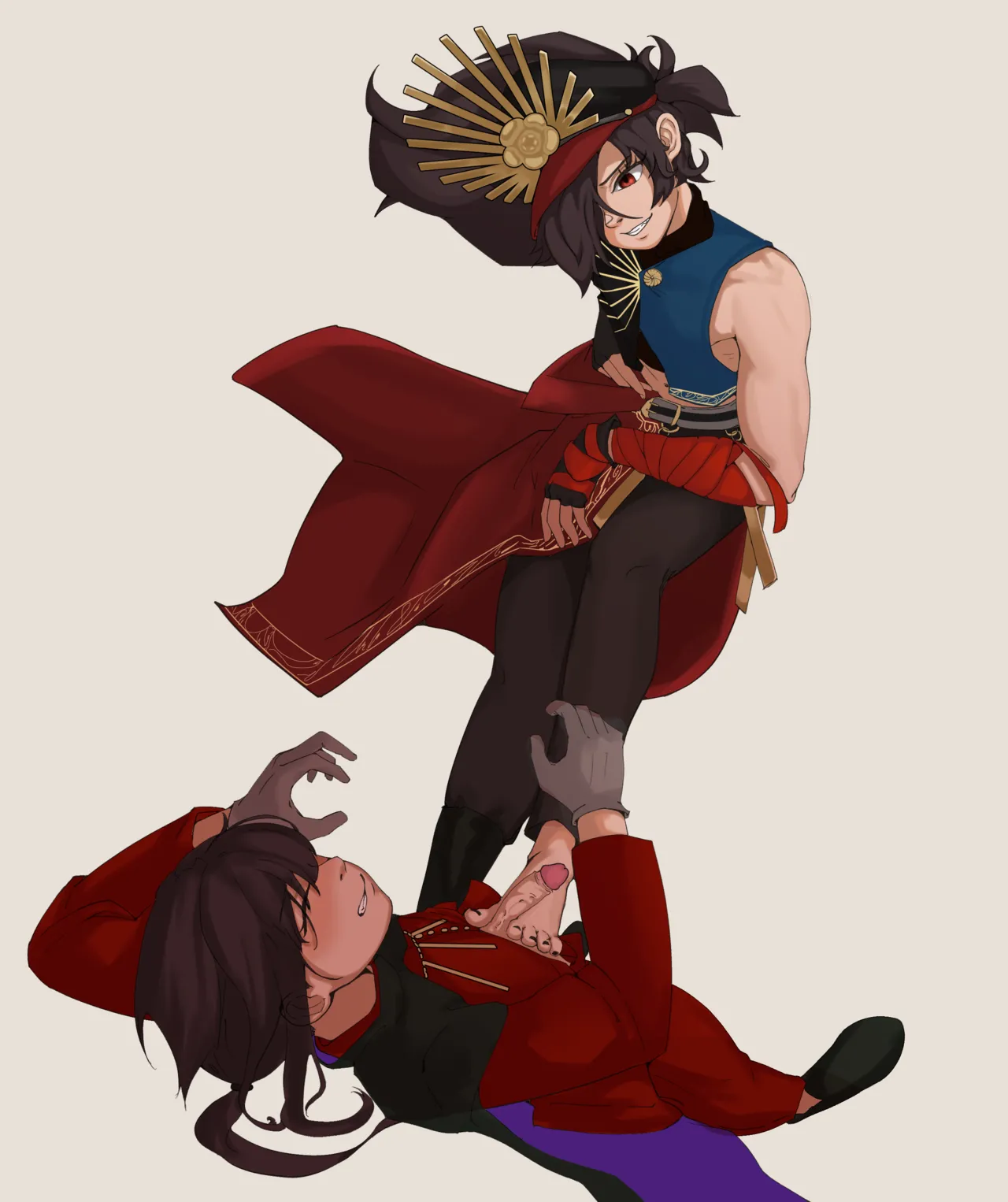 Fate/Grand Order - Kippoushi &amp; Nobukatsu Footjob Set page 1 full