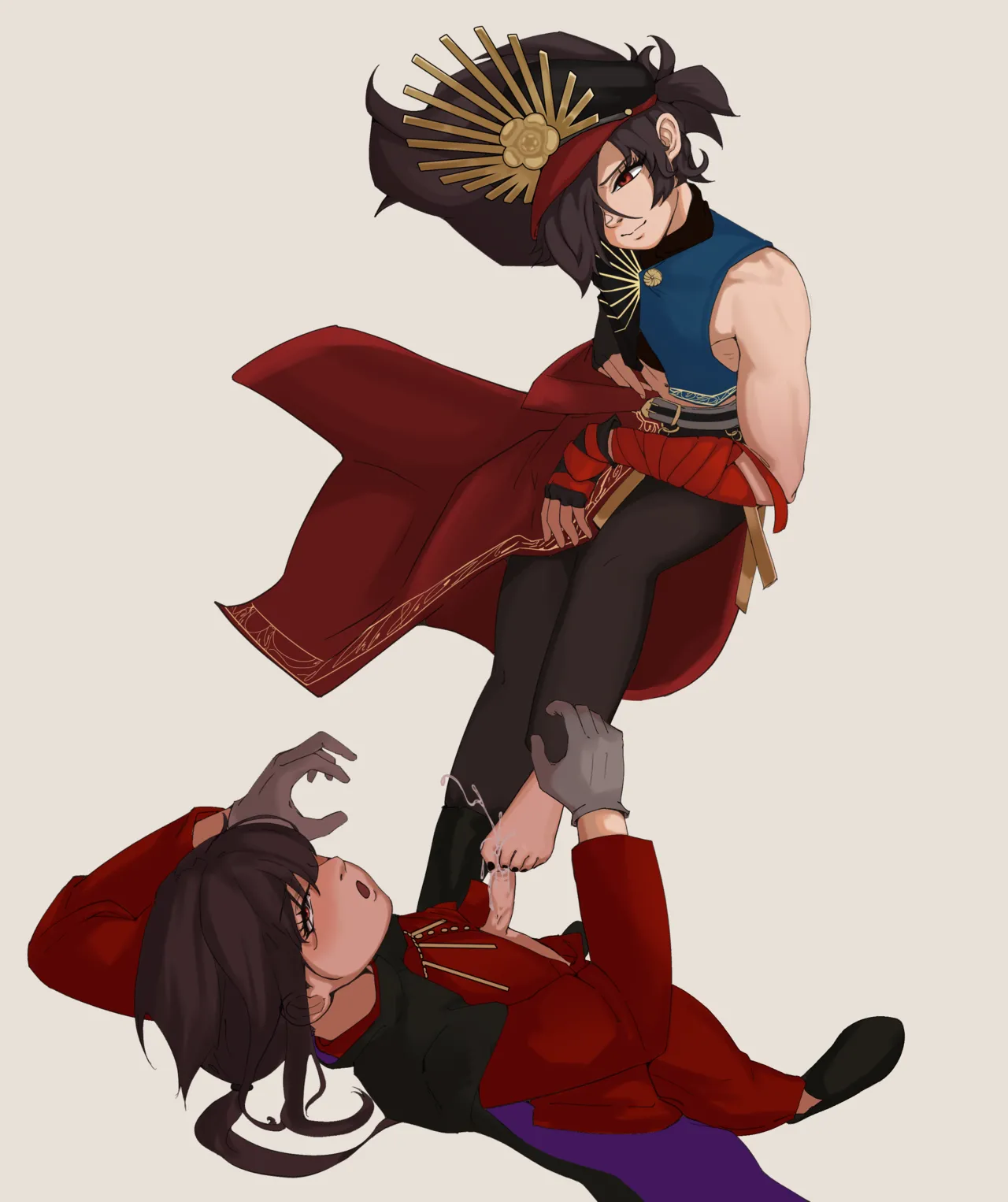 Fate/Grand Order - Kippoushi &amp; Nobukatsu Footjob Set page 2 full