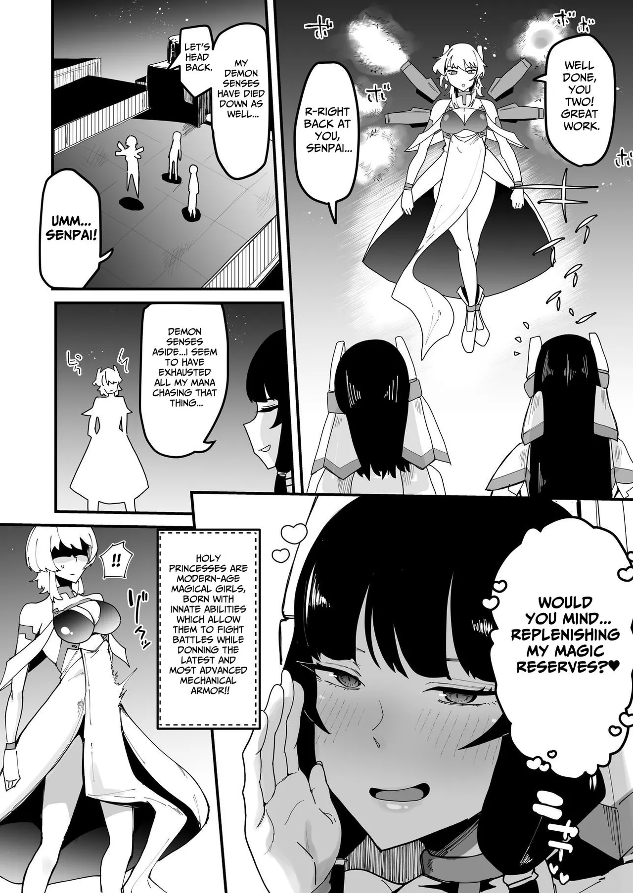 Futanari Sei Hime Futanari Seieki wa Tokunoo Maryoku Iri～ Teki mo Nakama mo Minna Watakushi no Chinpo o Neratteru～ | The Holy Futanari Princess ~Both Friends And Foes Are After My Mana-Concentrated Futanari Semen~ page 7 full